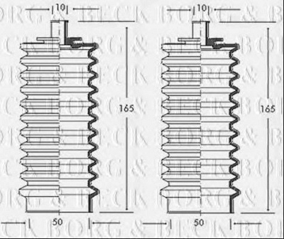 BORG & BECK bsg3011 -  Пыльник, рулевое управление